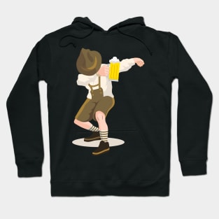 Lederhosen Dabbing' Cool Beer Lederhosen Hoodie